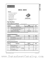 ES1D datasheet pdf Fairchild Semiconductor