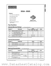 ES2C datasheet pdf Fairchild Semiconductor