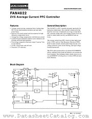 FAN4822 datasheet pdf Fairchild Semiconductor