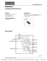 FAN7071 datasheet pdf Fairchild Semiconductor