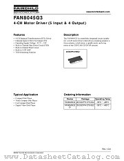 FAN8045G3 datasheet pdf Fairchild Semiconductor