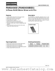 FAN8400BD3 datasheet pdf Fairchild Semiconductor