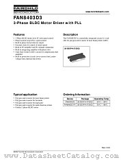 FAN8403D3 datasheet pdf Fairchild Semiconductor