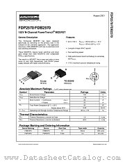 FDB2570 datasheet pdf Fairchild Semiconductor