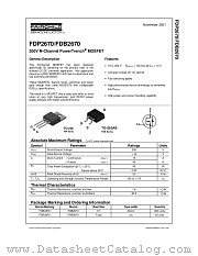 FDB2670 datasheet pdf Fairchild Semiconductor