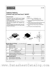 FDB6035AL datasheet pdf Fairchild Semiconductor