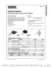 FDB6676 datasheet pdf Fairchild Semiconductor