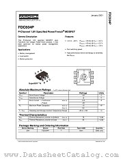 FDC604P datasheet pdf Fairchild Semiconductor