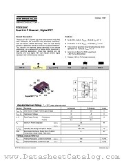 FDC6320C datasheet pdf Fairchild Semiconductor