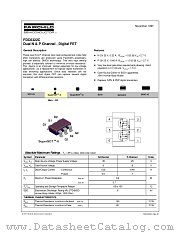 FDC6322C datasheet pdf Fairchild Semiconductor