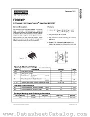 FDC638P datasheet pdf Fairchild Semiconductor