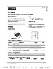 FDC642P datasheet pdf Fairchild Semiconductor