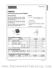 FDD2570 datasheet pdf Fairchild Semiconductor