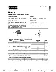 FDD2670 datasheet pdf Fairchild Semiconductor