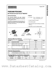 FDD3580 datasheet pdf Fairchild Semiconductor