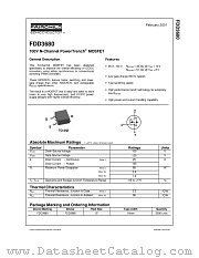 FDD3680 datasheet pdf Fairchild Semiconductor