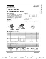FDD3706 datasheet pdf Fairchild Semiconductor