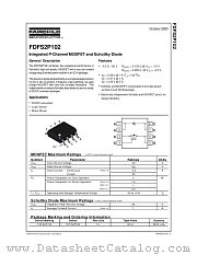 FDFS2P102 datasheet pdf Fairchild Semiconductor