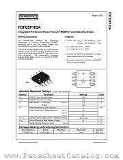 FDFS2P103A datasheet pdf Fairchild Semiconductor