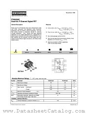 FDG6320C datasheet pdf Fairchild Semiconductor