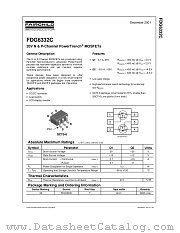 FDG6332C datasheet pdf Fairchild Semiconductor