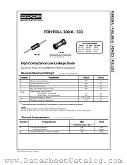 FDH333 datasheet pdf Fairchild Semiconductor