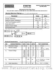 FDH700 datasheet pdf Fairchild Semiconductor