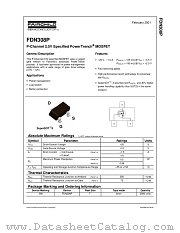 FDN308P datasheet pdf Fairchild Semiconductor