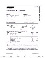 FDP038AN06A0 datasheet pdf Fairchild Semiconductor
