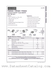 FDP3632 datasheet pdf Fairchild Semiconductor