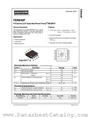 FDR840P datasheet pdf Fairchild Semiconductor