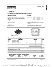 FDR842P datasheet pdf Fairchild Semiconductor