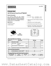 FDS2070N7 datasheet pdf Fairchild Semiconductor