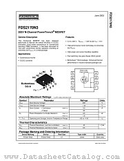 FDS2170N3 datasheet pdf Fairchild Semiconductor