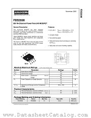 FDS3590 datasheet pdf Fairchild Semiconductor