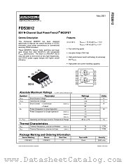 FDS3812 datasheet pdf Fairchild Semiconductor