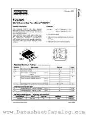 FDS3890 datasheet pdf Fairchild Semiconductor