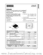 FDS4465 datasheet pdf Fairchild Semiconductor