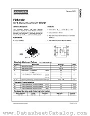 FDS4480 datasheet pdf Fairchild Semiconductor