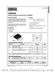 FDS6630A datasheet pdf Fairchild Semiconductor