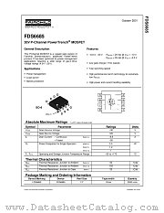 FDS6685 datasheet pdf Fairchild Semiconductor