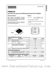 FDS6812A datasheet pdf Fairchild Semiconductor