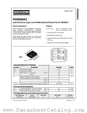 FDS6898AZ datasheet pdf Fairchild Semiconductor