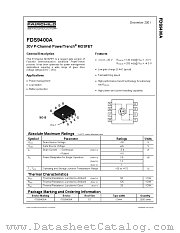 FDS9400A datasheet pdf Fairchild Semiconductor