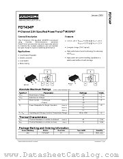 FDT434P datasheet pdf Fairchild Semiconductor