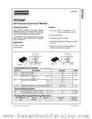 FDT458P datasheet pdf Fairchild Semiconductor