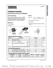 FDU6692 datasheet pdf Fairchild Semiconductor