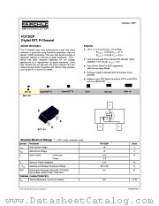 FDV302P datasheet pdf Fairchild Semiconductor