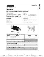 FDW2503N datasheet pdf Fairchild Semiconductor