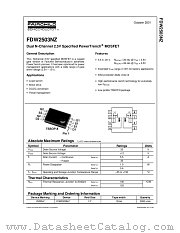 FDW2503NZ datasheet pdf Fairchild Semiconductor